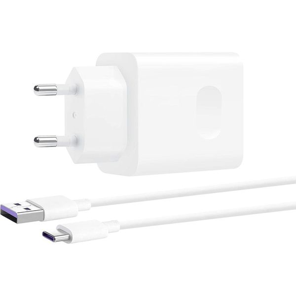 Huawei SuperCharge Charger Adapter + 2.25A Type C USB Cable (Max 22.5W)