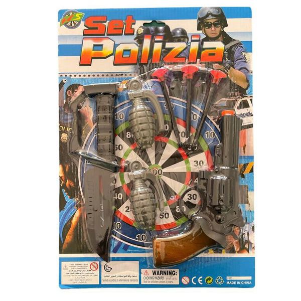 Set Polizia Guns, Knives And Dart Set