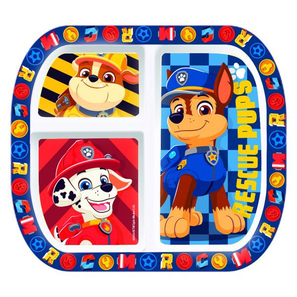 Paw Patrol Rescue Pups Divided Plate