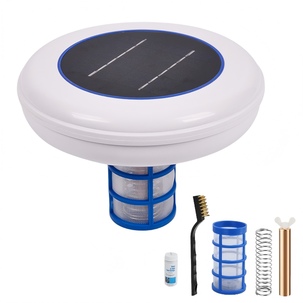 MTG Solar Pool Ionizer - 6V Copper Ion Purifier for Swimming Pool