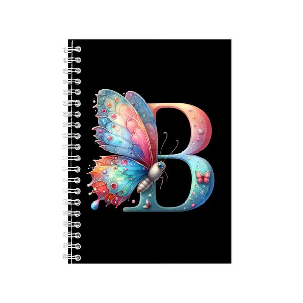 Butterfly X Gift Idea A5 Notebook Numbers and Letters 314