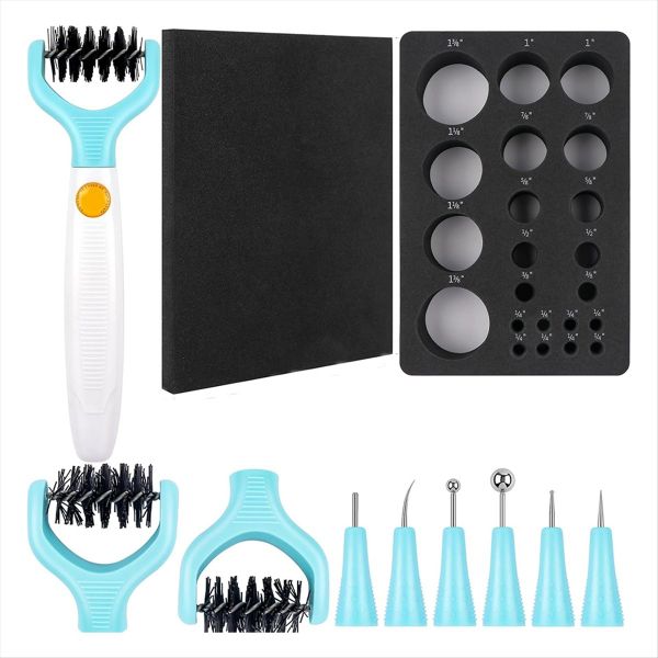 Paper Sculpting Tool Kit&amp;Die Brush for Card Making Paper Blossom Tool