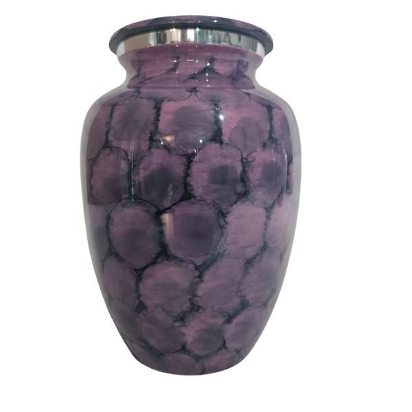 Purple Cloud Effect Aluminium Memorial Cremation image