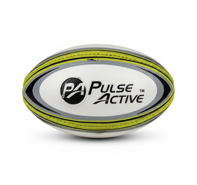 Pulse Active Mini Rugby Ball - Lightweight Durable Training Ball - 2 Pack