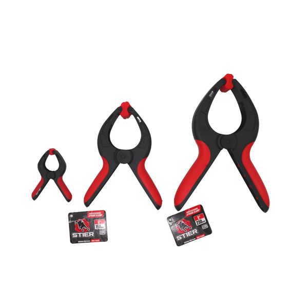 Stier Professional Spring Clamp 3 Piece Combo 75mm/150mm/230mm