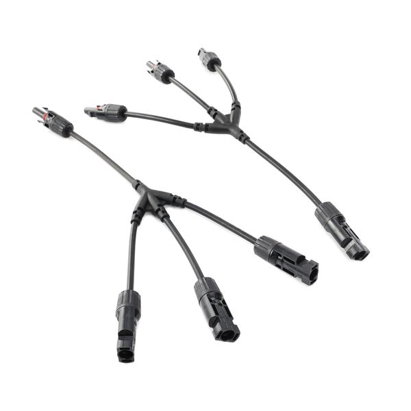 Solar MC4 Y Splitter Pair - 3-Way MC4 Splitter