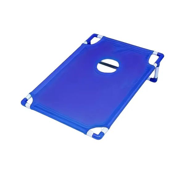 Portable Cornhole Set with Collapsible Board - Blue