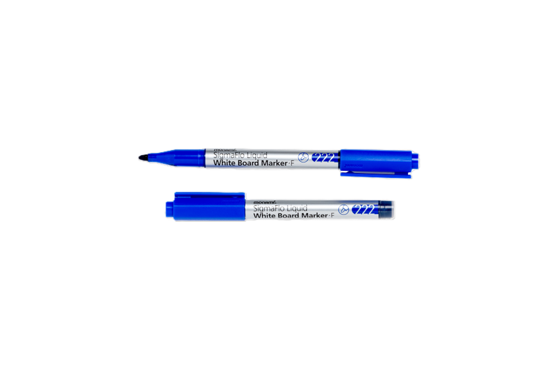 MONAMI SigmaFlo Water Based Marker 222 Bullet Fine Box 12's Blue