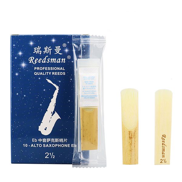 Reedsman 2.5 Eb Alto Saxophone Professional Quality Reeds - 10 Pack