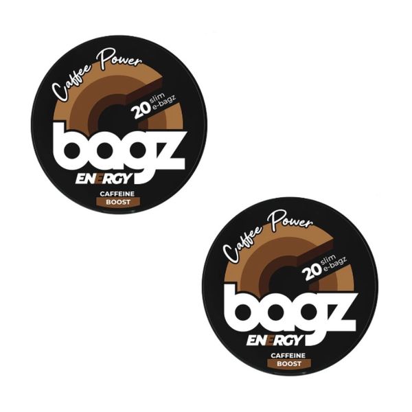 Bagz Energy Caffeine Pouches - Caffee Power - 2 pack (40 pouches)