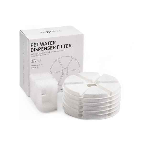 Reptronic 6 pack Round Filters for Reptronic Stainless Steel 2.5L Fountain