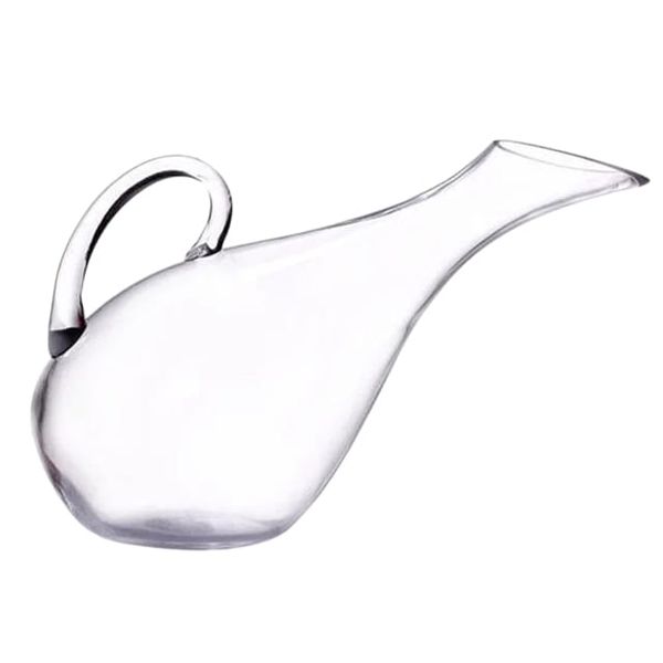 Crystal Transparent Glass Whiskey Wine Decanter with Handle