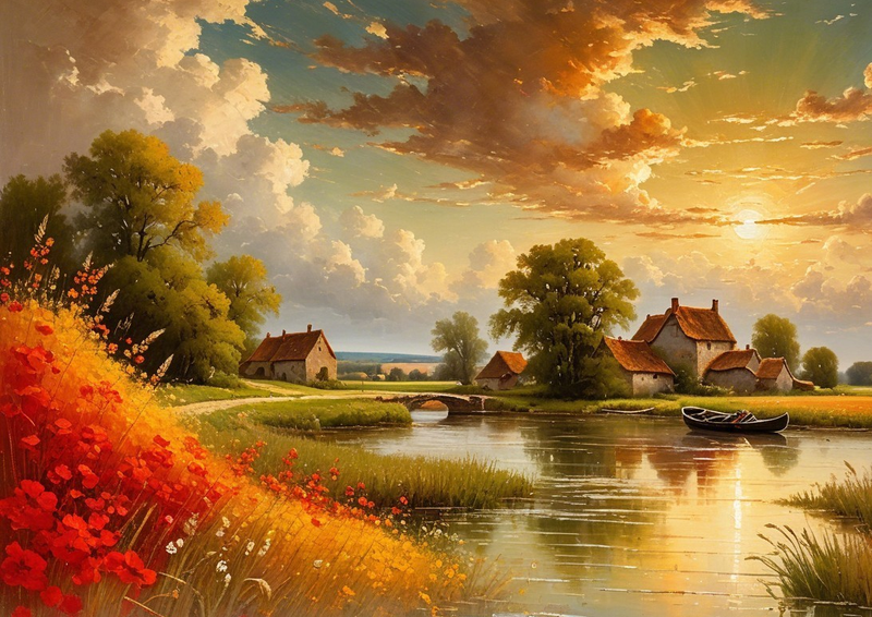 Modern Canvas Wall Art Home Decor - Summer Escape