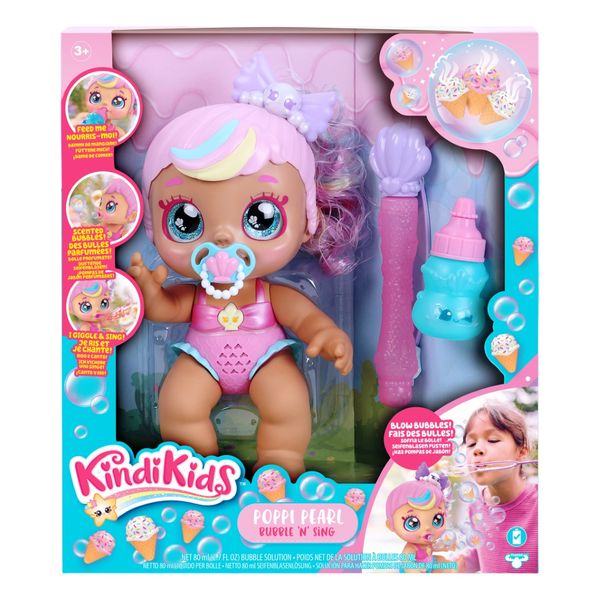 Kindi Kids Bubble &amp; Sing Poppy Pearlina Doll