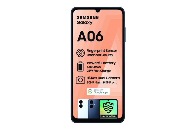 Samsung Galaxy A06 64GB Dual Sim - Black + MTN SIM KIT &amp; LTE Device Promotion