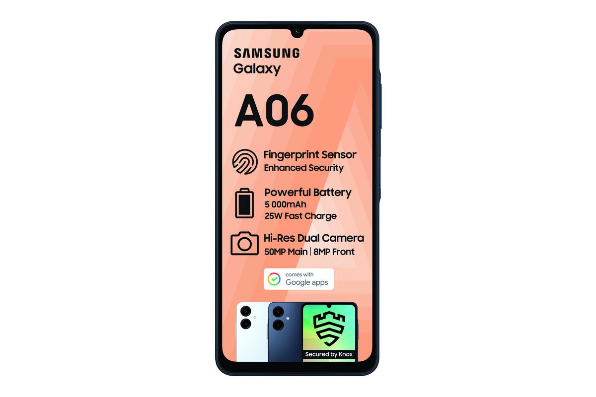 Samsung Galaxy A06 64GB Dual Sim - Black + MTN SIM KIT & LTE Device Promotion