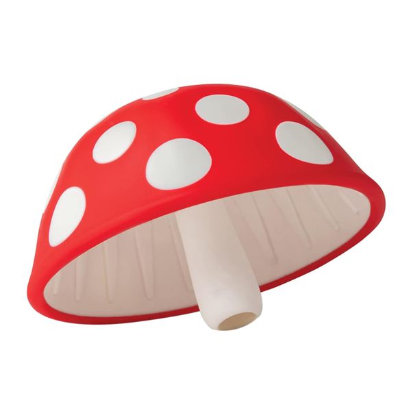 Mushroom Foldable Silicone Kitchen Funnel - Wide Mouth for Jars &amp; Bottles