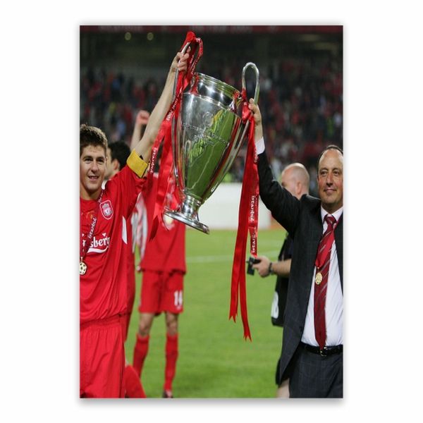 Steven Gerrard And Rafa Benitez Poster - A1