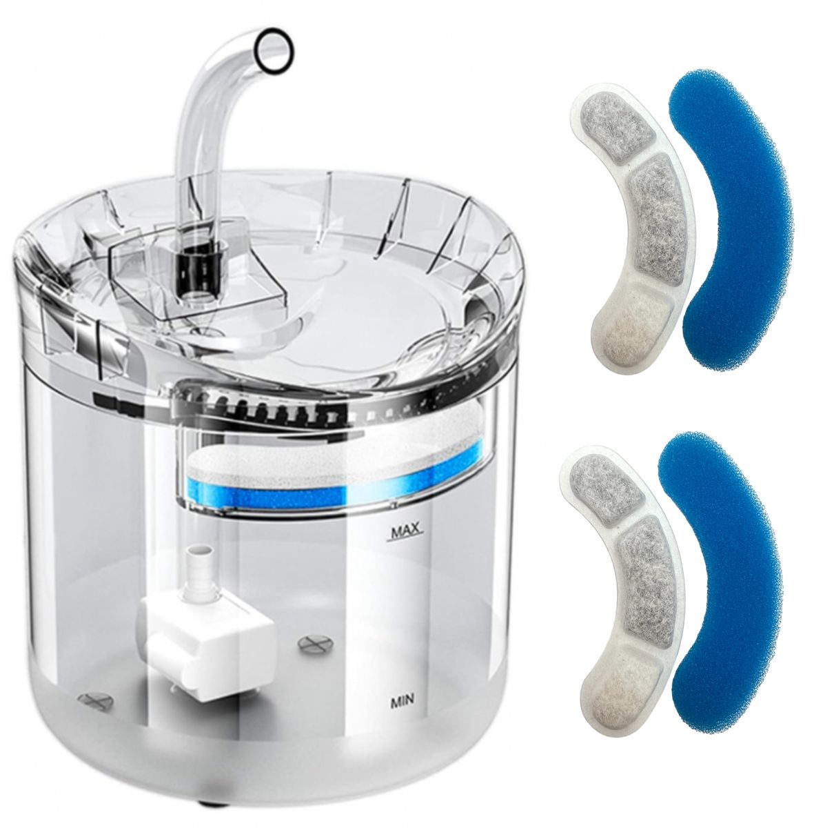 1.8L Automatic Pet Cat Water Fountain with 2 Extra Filters | Shop Today ...