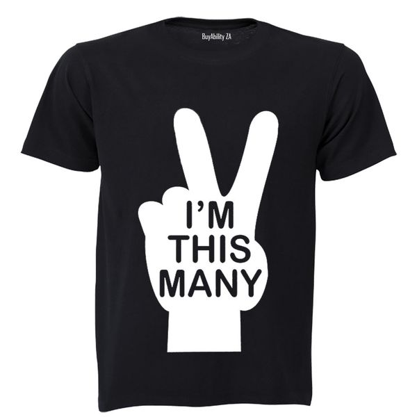 Two - Kids T-Shirt - Black image