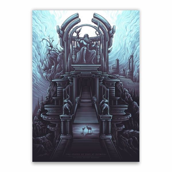 The Statue of Zeus At Olympia Poster - A1