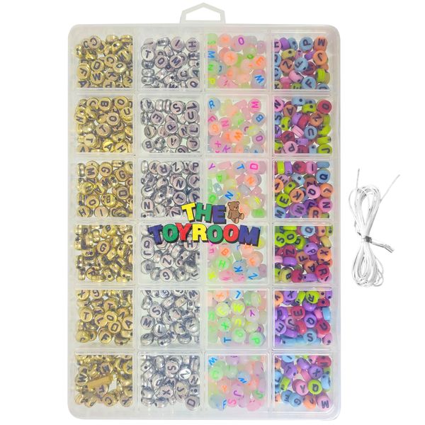 Craft Necklace/Bracelet Set - Colourful Alphabet Theme Beads - THE TOYROOM