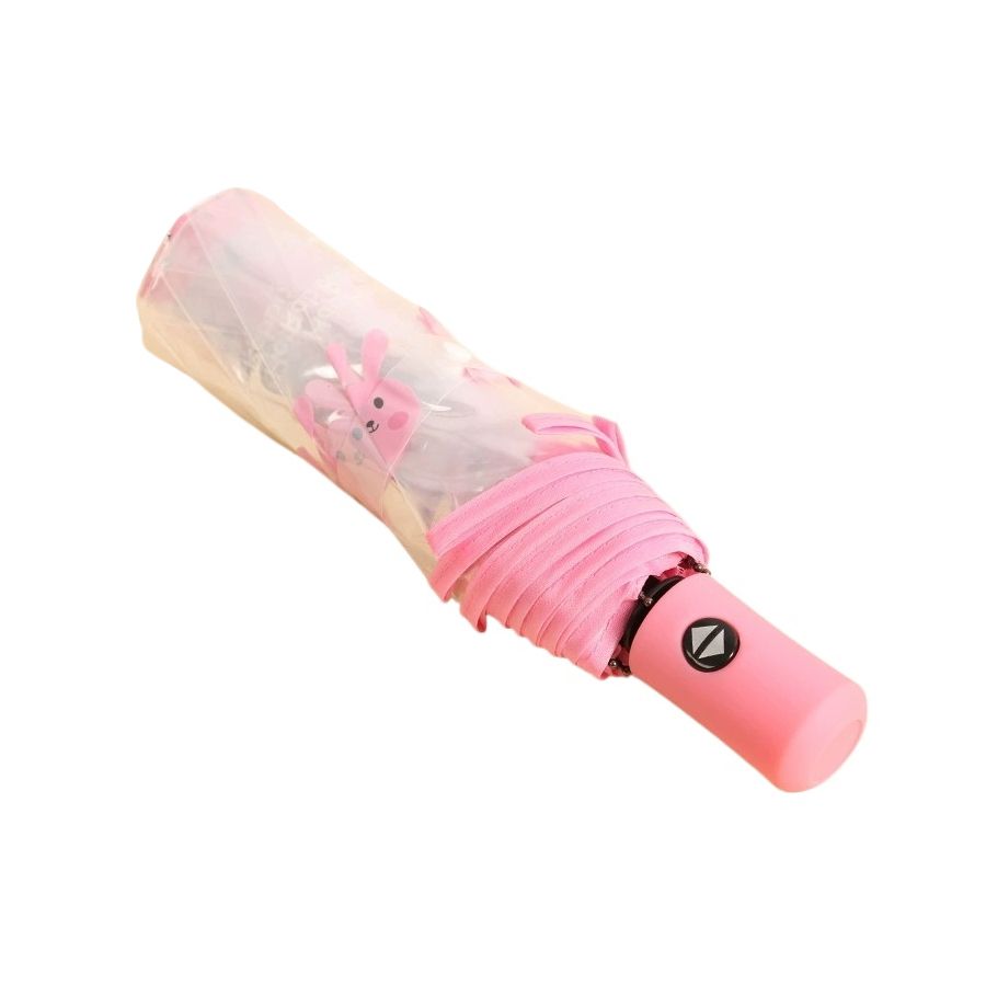 Cartoon Cute Automatic Transparent Thickened Student Outing Umbrella