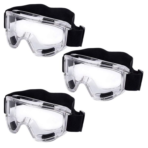 Tool Wide Vision Safety Protective Eyewear Tactical Goggles Set of 3