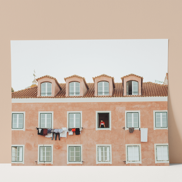 Residental Building in Lisbon Wall Print