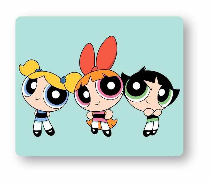 Blue Powerpuff Girls Mouse Pad