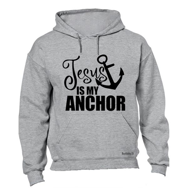 My Anchor - Mens - Hoodie - Grey image