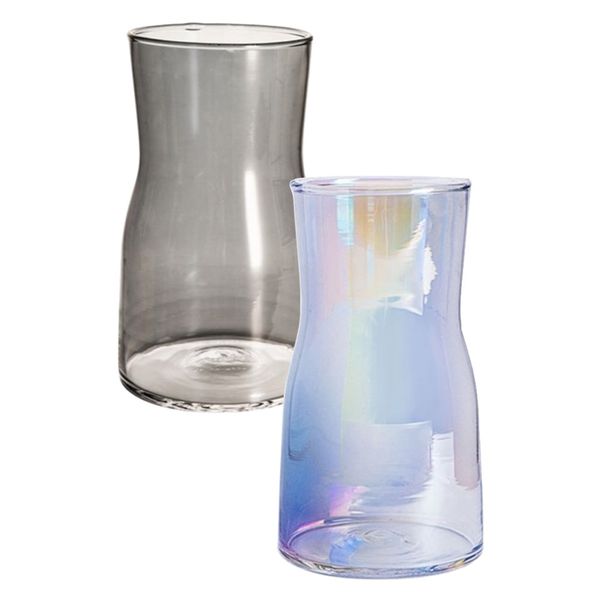 Décor Nordic Colourful Transparent Wide Mouth Vases (17cm) 2pc - Special