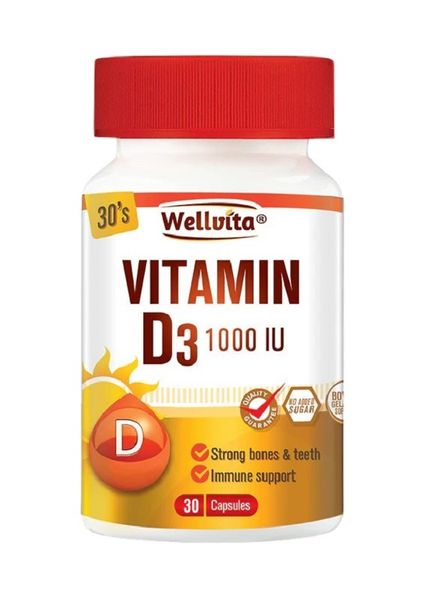 Wellvita - Vitamin D3 1000IU Capsules 30's