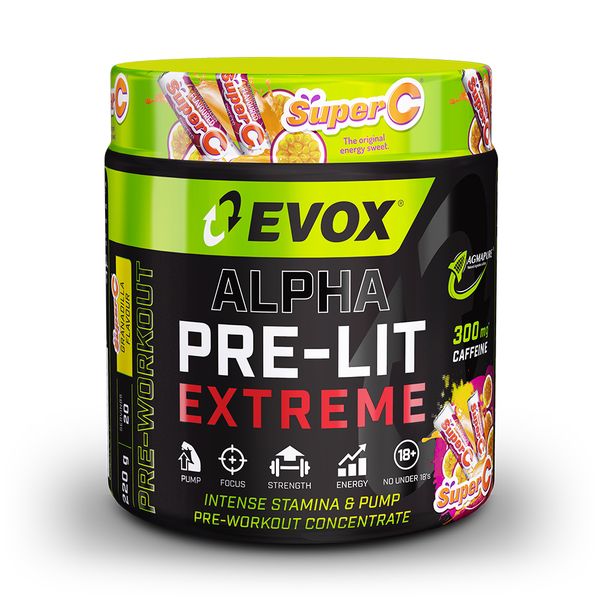Evox Pre-lit Extreme Super C Granadilla 220g