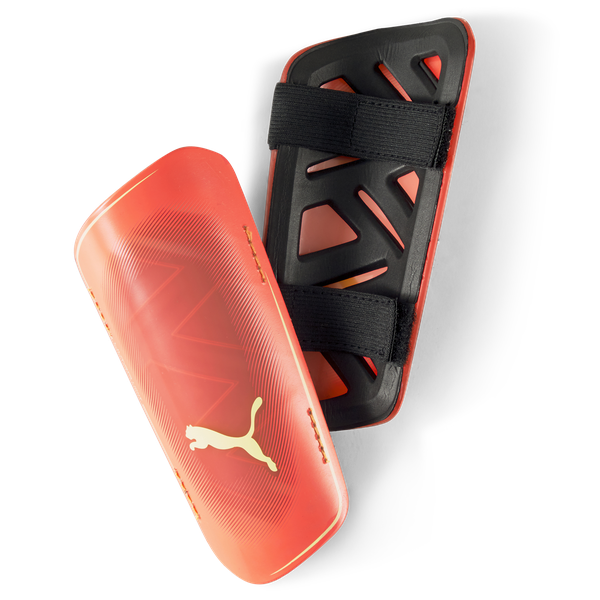 Puma ULTRA Light Strap Shin Guard - Orange