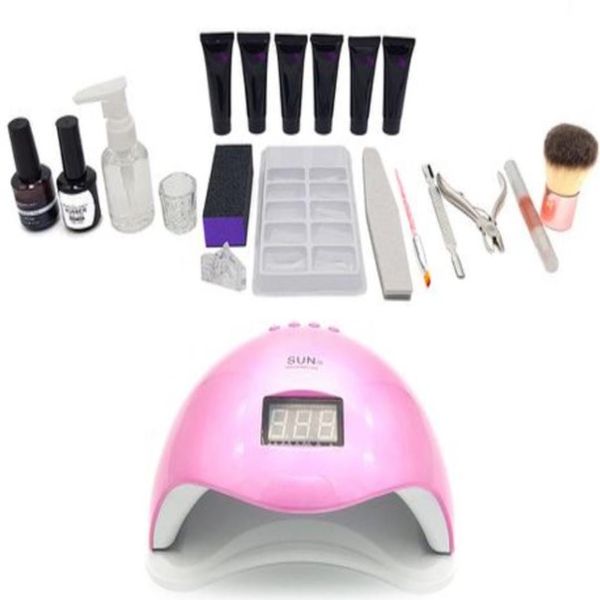 Cleo Polygel Starter Kit &amp; 48W Nail Lamp - 20 Piece