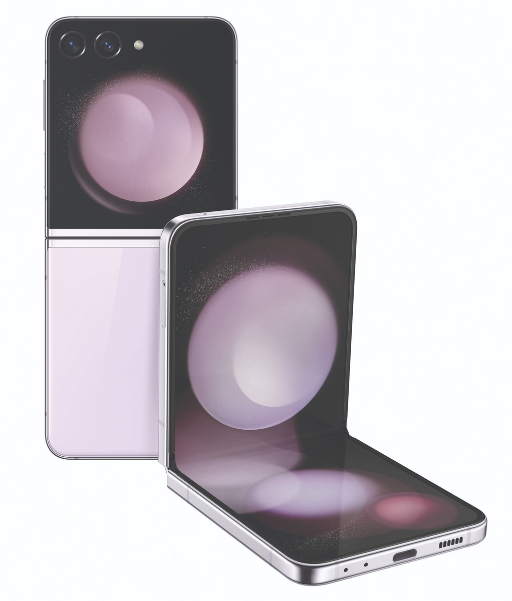 Samsung Galaxy Z Flip 5 512GB Smartphone - Lavender + Samsung 25W Charger