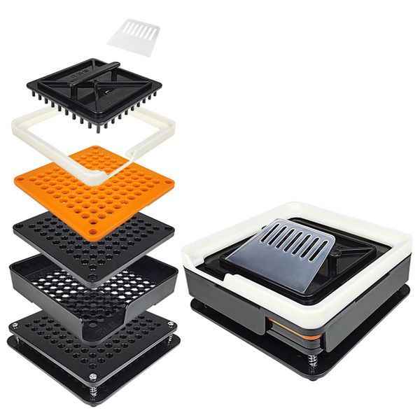 100 Holes Capsule Filling Machine Pill Filler with Powder Set for Size 0