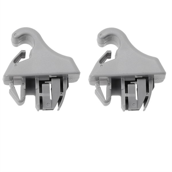 2Pieces Gray Sun Visor Hook Holder Clip MR779704 MR779705