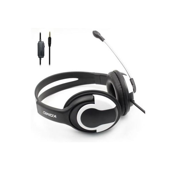 KOMC S66 Gaming Headphone with Mic 3.5mm Aux for ps4 Xbox one - White