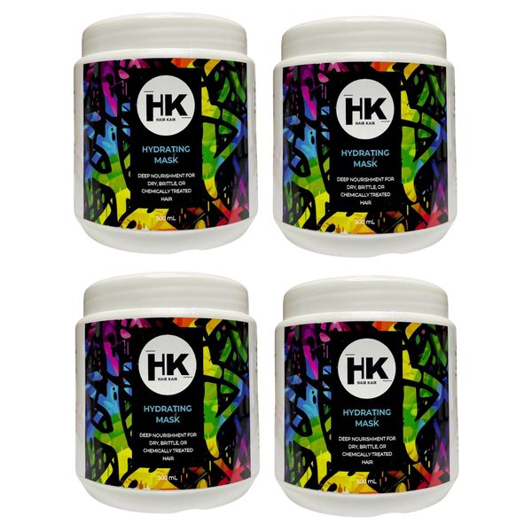 HK Hydrating Mask 4-Pack 500ml - Deep Repair for Dry &amp; Damaged Hair