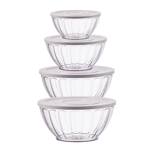 Glass Punch Bowl - 4 Piece