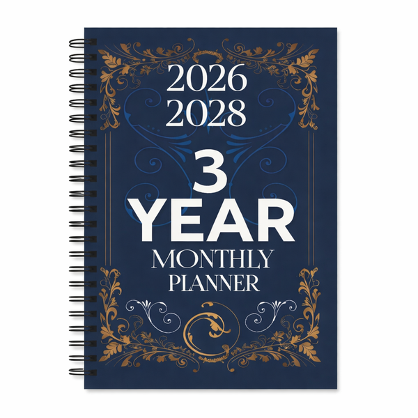 3-Year Monthly Planner - 2026-2028