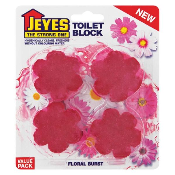 Jeyes Floral Burst Toilet Block 4 x 45g