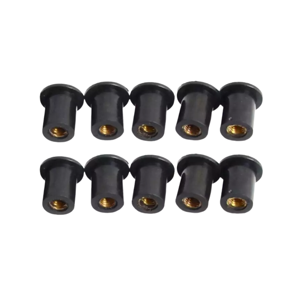 KR Screen Rubber Well Nuts Set (10-Piece)