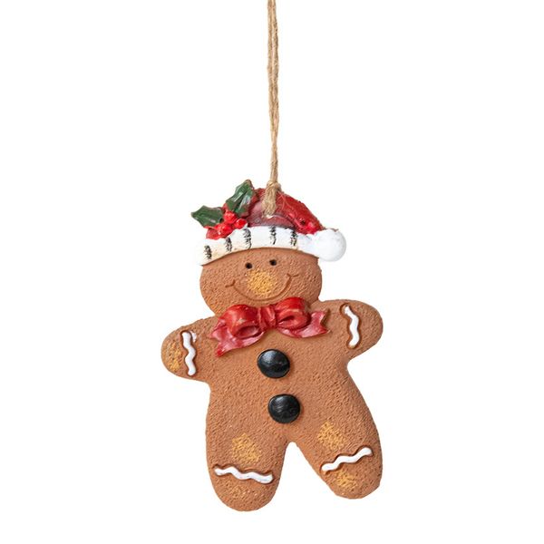 Christmas resin Christmas tree decoration pendant-red fruit gingerbread man
