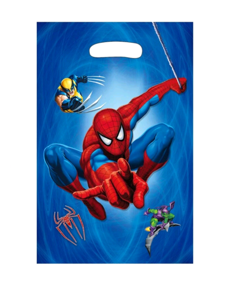 Spiderman Party Pack Loot Bags for Kids - 30 Bags Red