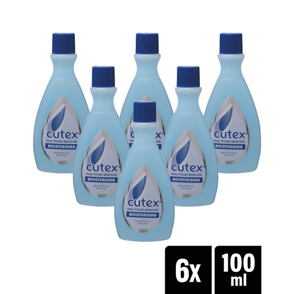 Cutex Nail Polish Remover - Moisturising - 6 x 100ml