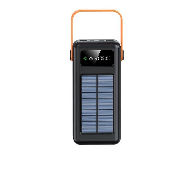 60000Mah Solar Powered Power Bank With LED Flashlight- SD