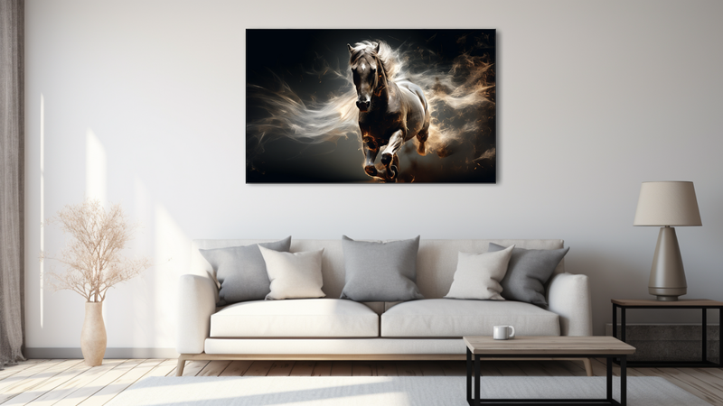 Canvas Wall Art - Horse Creative Abstract - MT0226